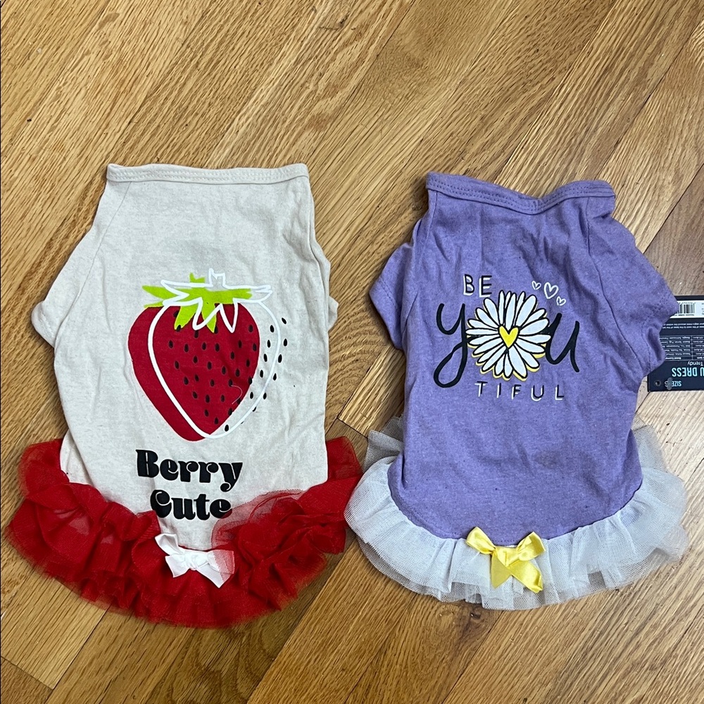 Berry Cute and Be You Tiful Dog Dresses